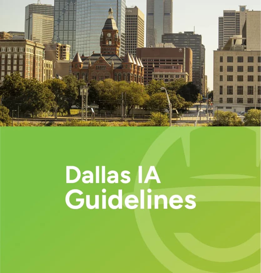 Dallas IA Guidelines