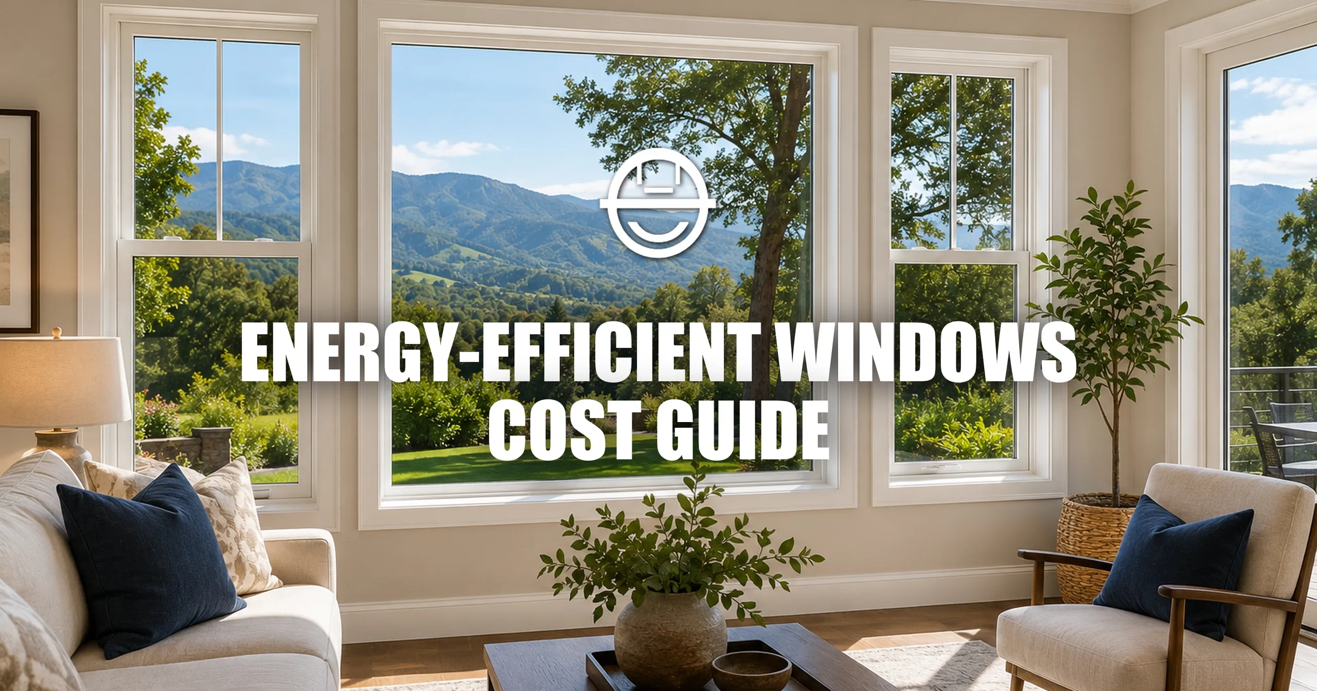 Modern energy-efficient home windows exterior.