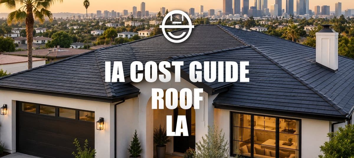Modern LA roof replacement exterior.