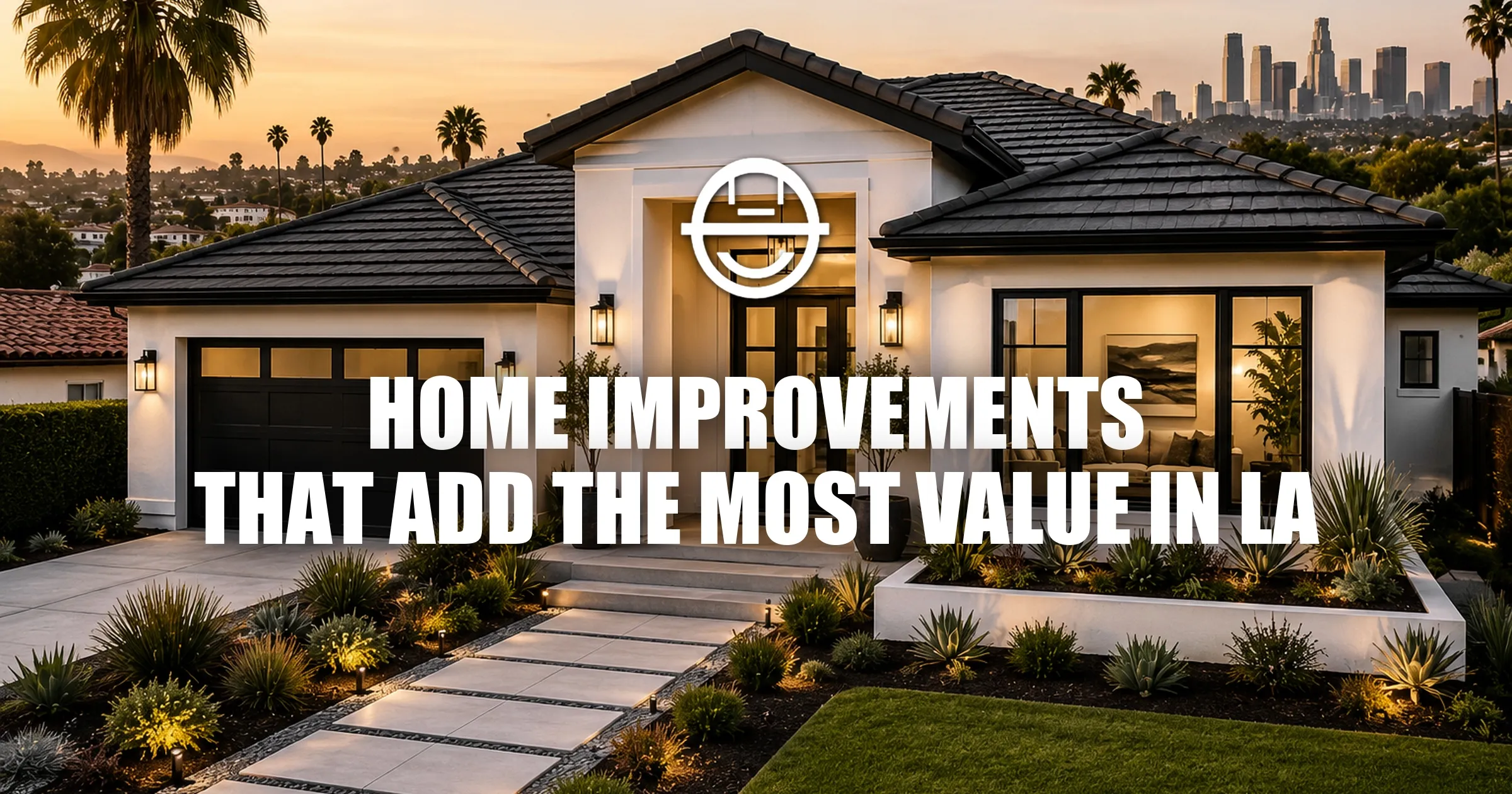 Modern Los Angeles home with high curb appeal and upgraded exterior features.