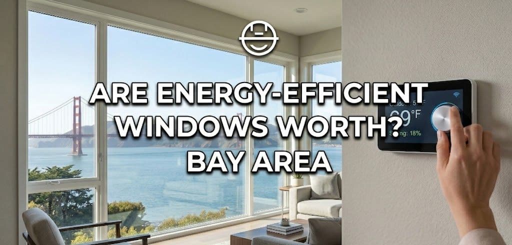 A modern San Francisco living room with large windows overlooking the Golden Gate Bridge and bay.