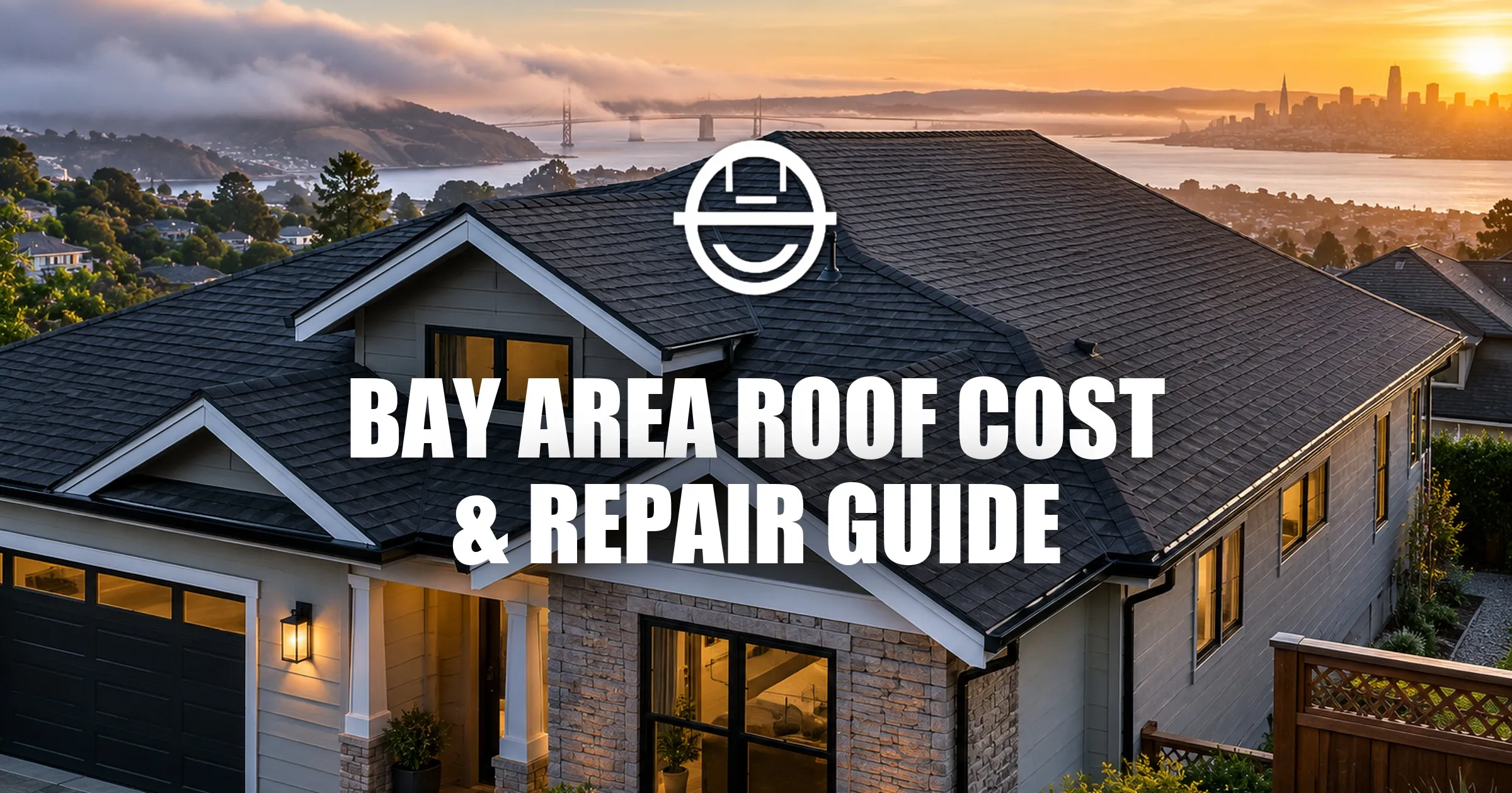 Modern Bay Area home with a new roof.