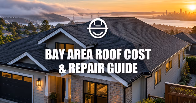 Modern Bay Area home with a new roof.